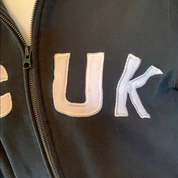 French Connection UK black/white zip sweatshirt - Picture 3 of 6